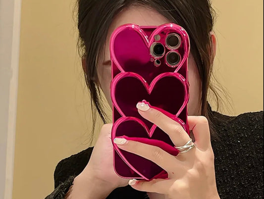 '' Love Me Not'' Luxury Heart Case For iPhone