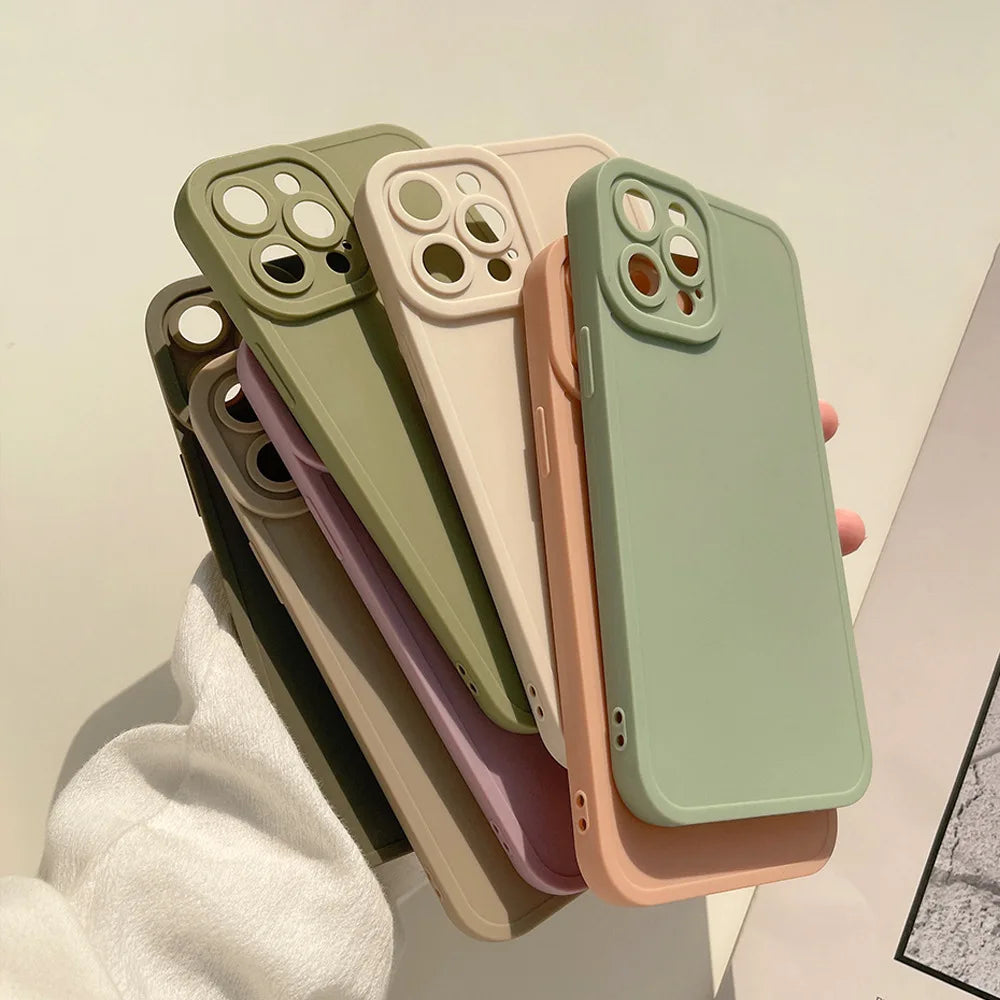 Pastel soft silicone iPhone Case