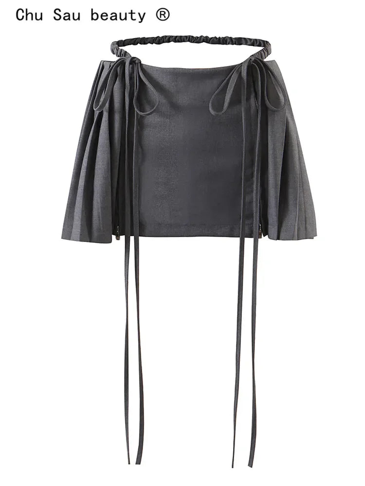 ''Sienna'' Pleated Mini Skirt