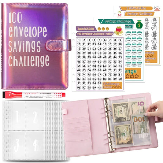 LETS SAVE! 100 Envelope Savings Challenge (Physical Copy)