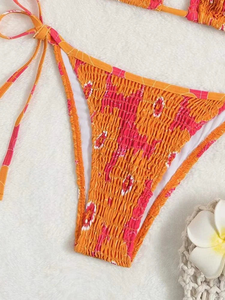 '' Fly Me Out'' 3-Piece Triangle Bikini Set