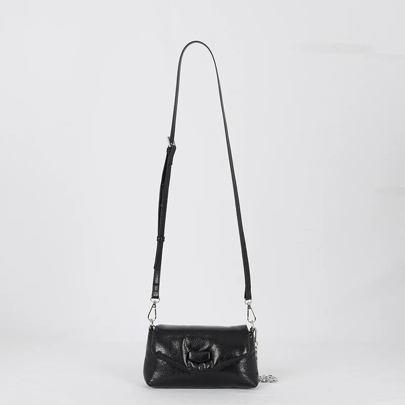 ''Roxy'' Metallic Chain Shoulder Bag