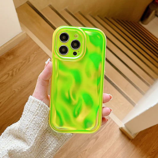 Neon Vibes - 3D Meteorite Pattern Phone Case For iPhone 14 13 12 11 Pro Max 13 pro 14