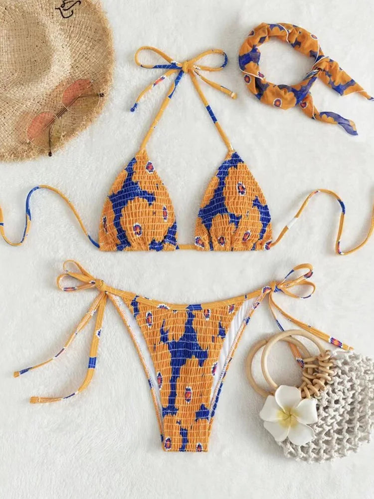 '' Fly Me Out'' 3-Piece Triangle Bikini Set