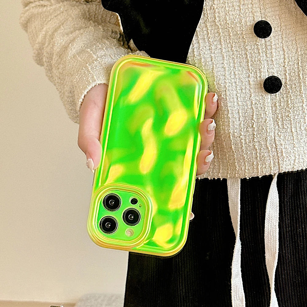 Neon Vibes - 3D Meteorite Pattern Phone Case For iPhone 14 13 12 11 Pro Max 13 pro 14